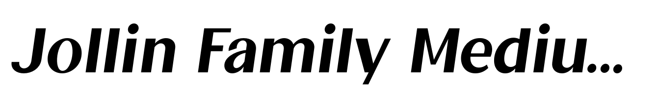 Jollin Family Medium Italic